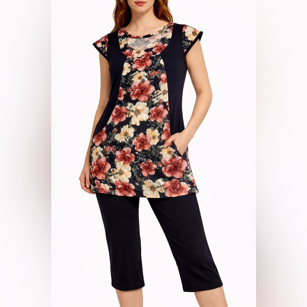 🛑 6/$25 NWOT Rozara 2pc Cotton Set size M-L